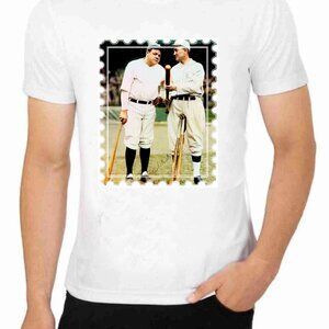 Babe Ruth Ty Cobb T shir Art  New Sizes Small thru XL